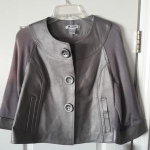 Peter Nygard Leather and knit Jacket